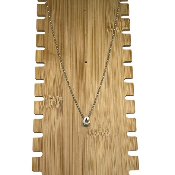 Alex Woo Sterling Silver ‘C’ Initial Pendant Necklace NY Designer Luxury Fashion - Picture 10 of 16